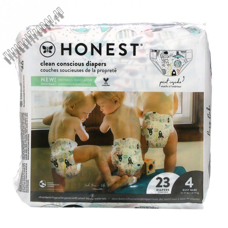 The Honest Company, Honest Diapers, Size 4, 22 - 37 Pounds, Space Travel, 23 Diapers