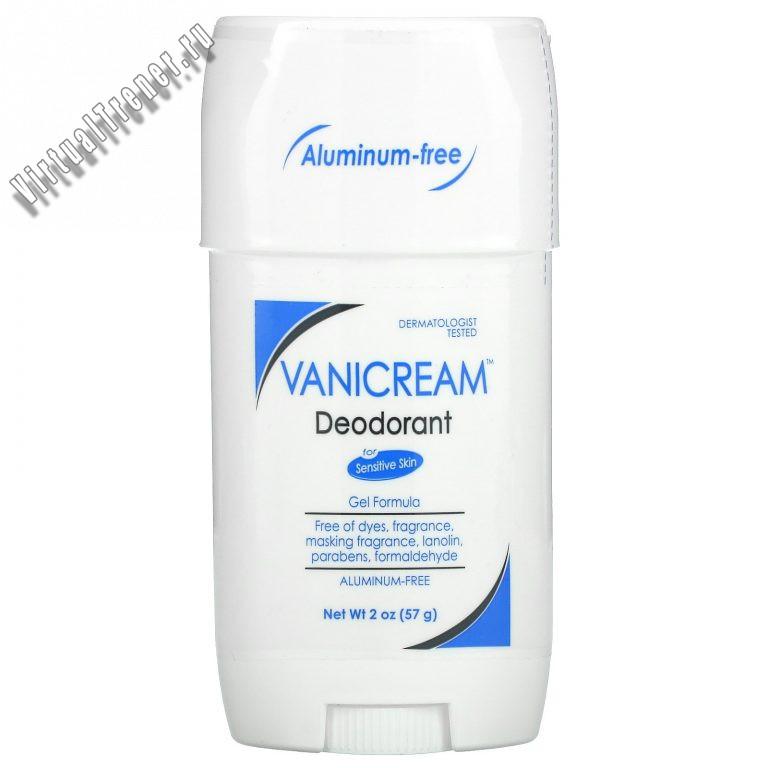 Vanicream, Deodorant For Sensitive Skin, Aluminum-Free, Fragrance Free, 2 oz (57 g)