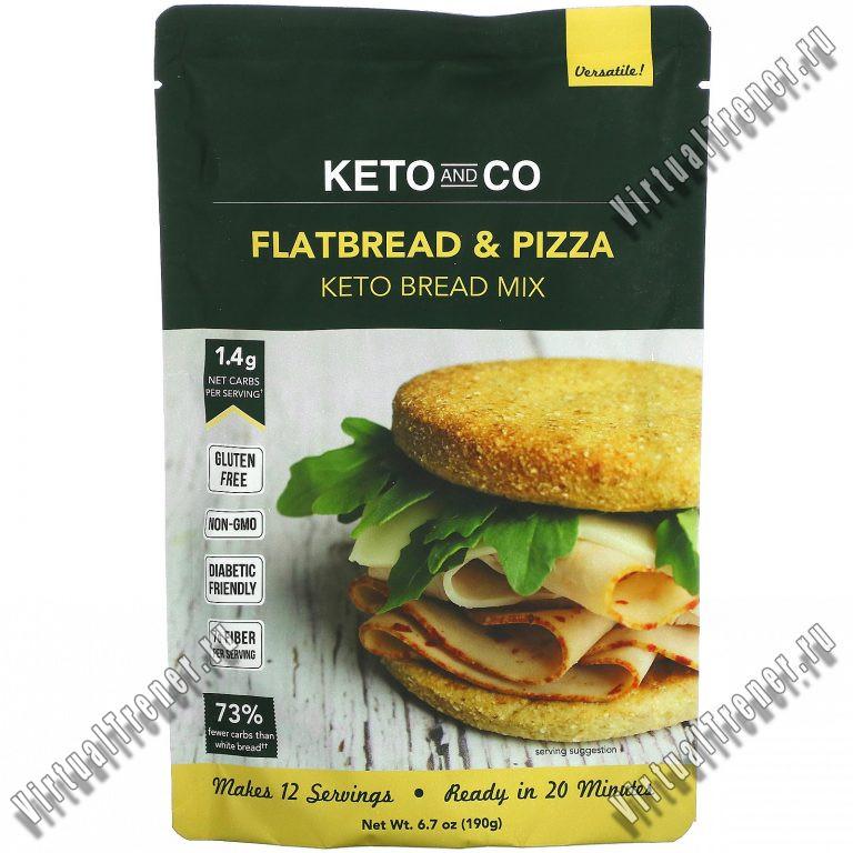 Keto and Co, Flatbread & Pizza, Keto Bread Mix, 6.7 oz (190 g)