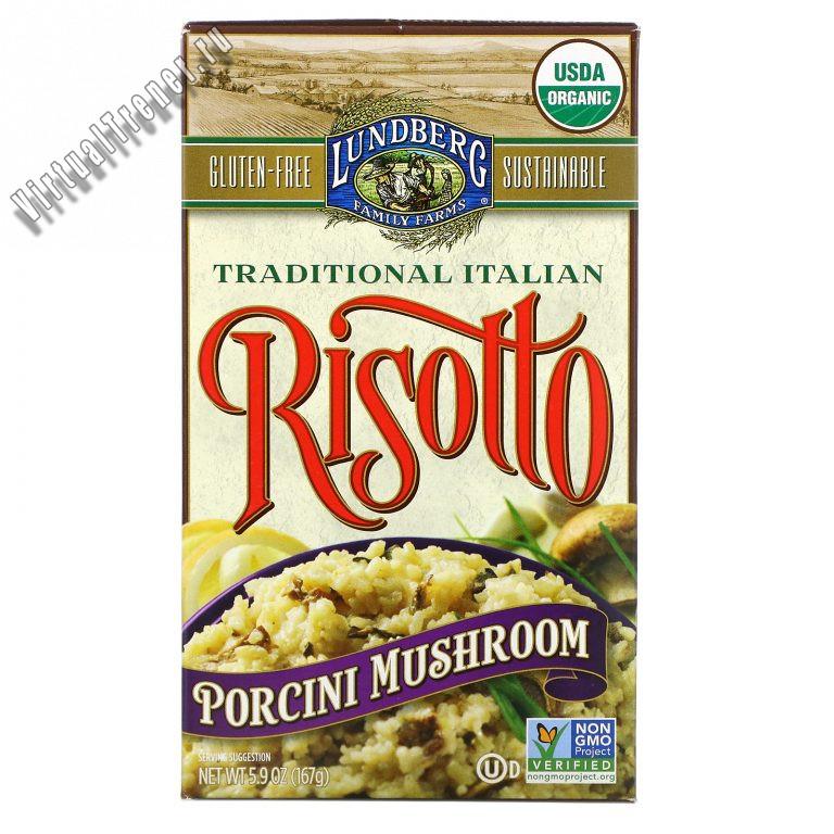 Lundberg, Organic, Traditional Italian Risotto, Porcini Mushroom, 5.9 oz (167 g)