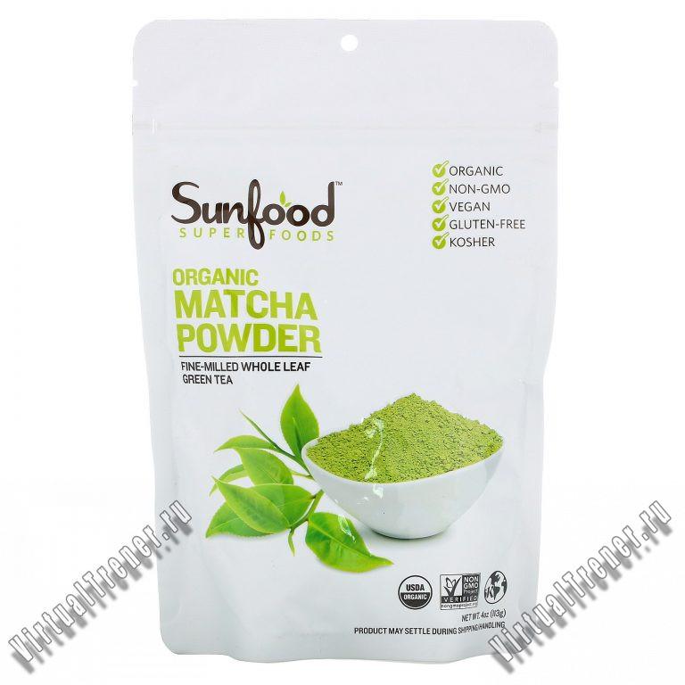 Sunfood, Superfoods, Organic Matcha Powder, 4 oz (113 g)