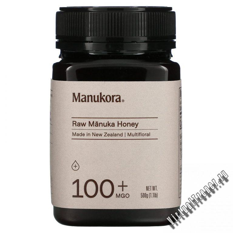 Manukora, Raw Manuka Honey, 100+ MGO, 1.1 lb (500 g)