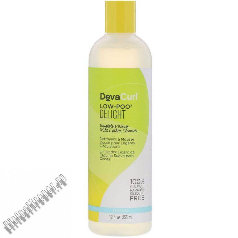 DevaCurl, Low-Poo, Delight, очищающее средство с мягкой пеной для создания невесомых локонов, 355 мл (12 жидк. унций)