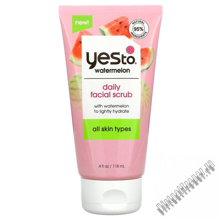 Yes To, Watermelon, Daily Facial Scrub, 4 fl oz (118 ml)