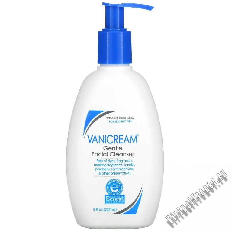 Vanicream, Gentle Facial Cleanser, For Sensitive Skin, Fragrance Free, 8 fl oz (237 ml)