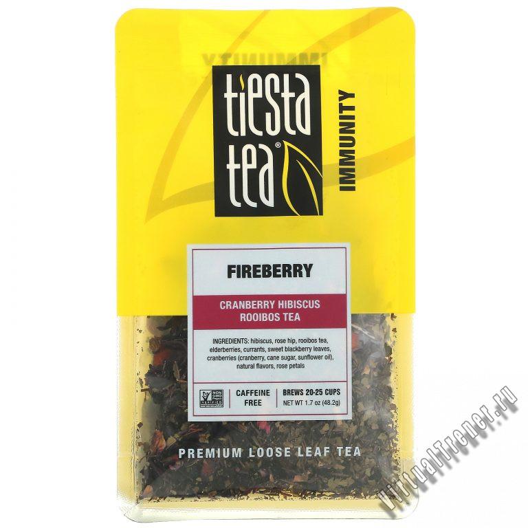 Tiesta Tea Company, Premium Loose Leaf Tea, Fireberry, Caffeine Free, 1.7 oz (48.2 g)