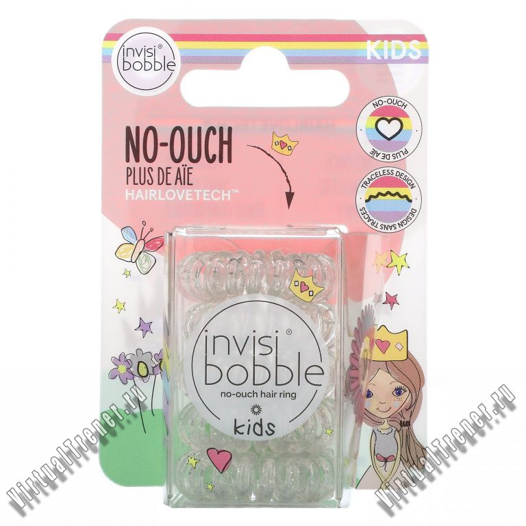 Invisibobble, Kids, No Ouch Hair Ring, Princess Sparkle, 5 Pack