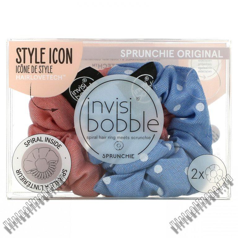 Invisibobble, Sprunchie Original, Dots It/No Morals But Corals, 2 Pack