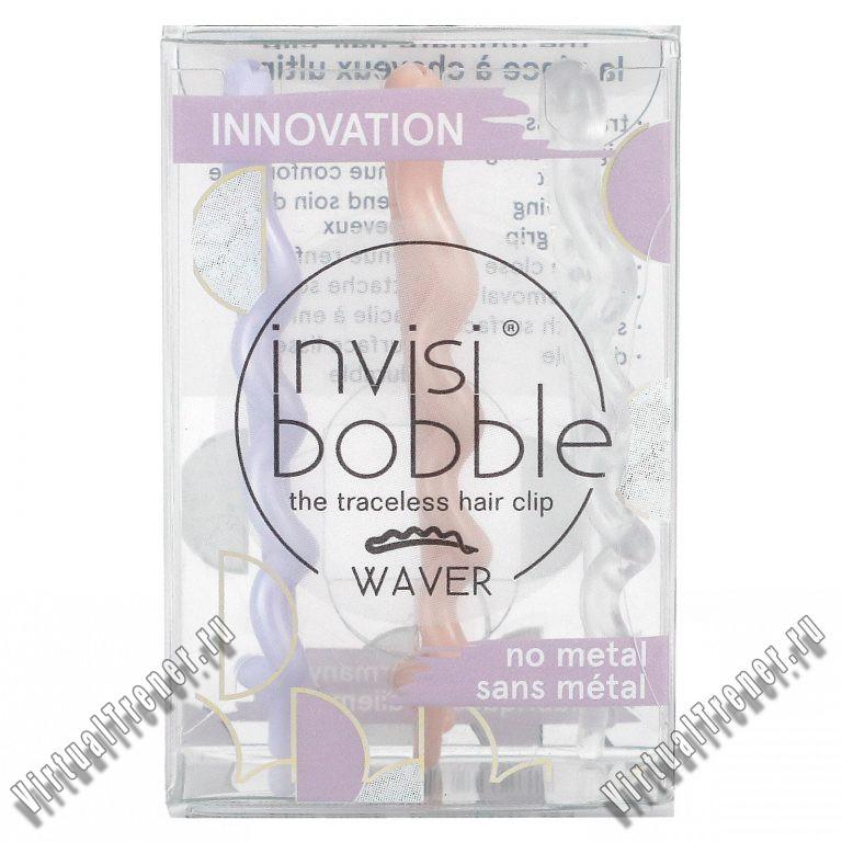 Invisibobble, Waver, Traceless Hair Clip, I Lava You, 3 Pack