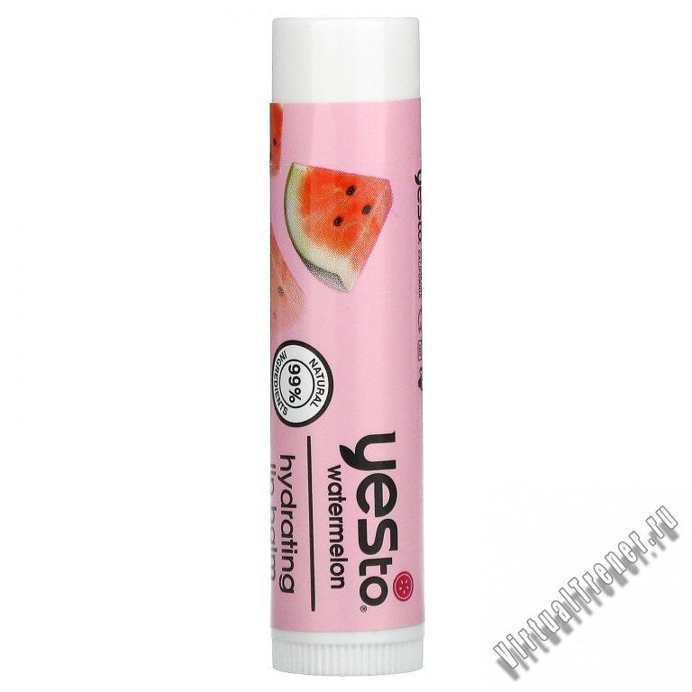 Yes To, Hydrating Lip Balm, Watermelon, 0.15 oz (4.25 g)