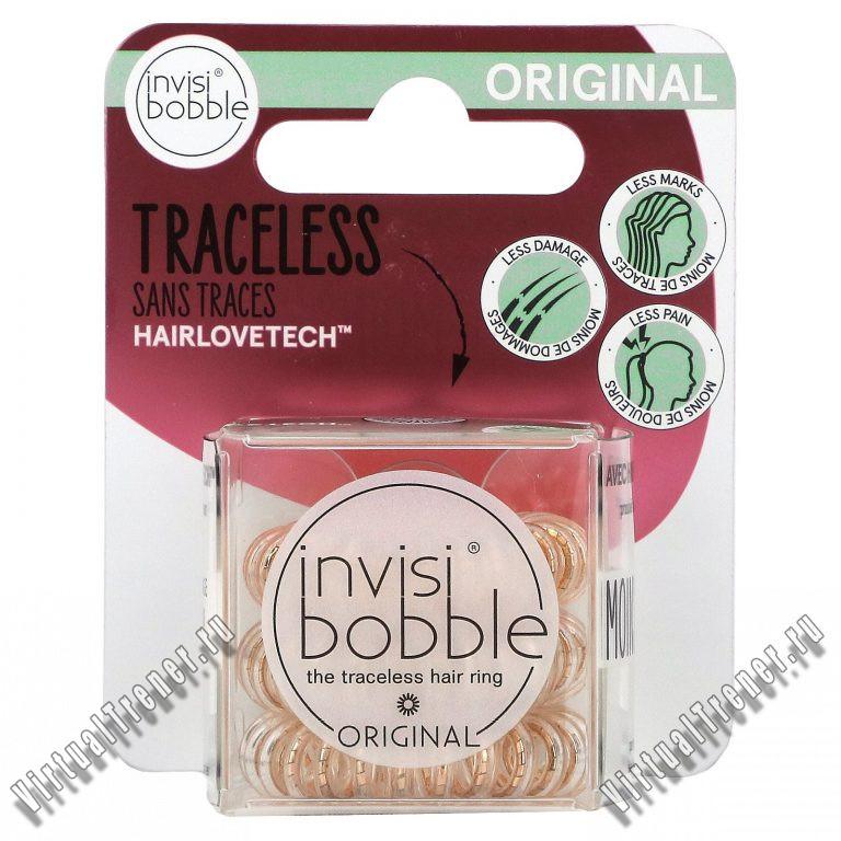 Invisibobble, Original, Traceless Hair Ring, Bronze Me Pretty, 3 Pack