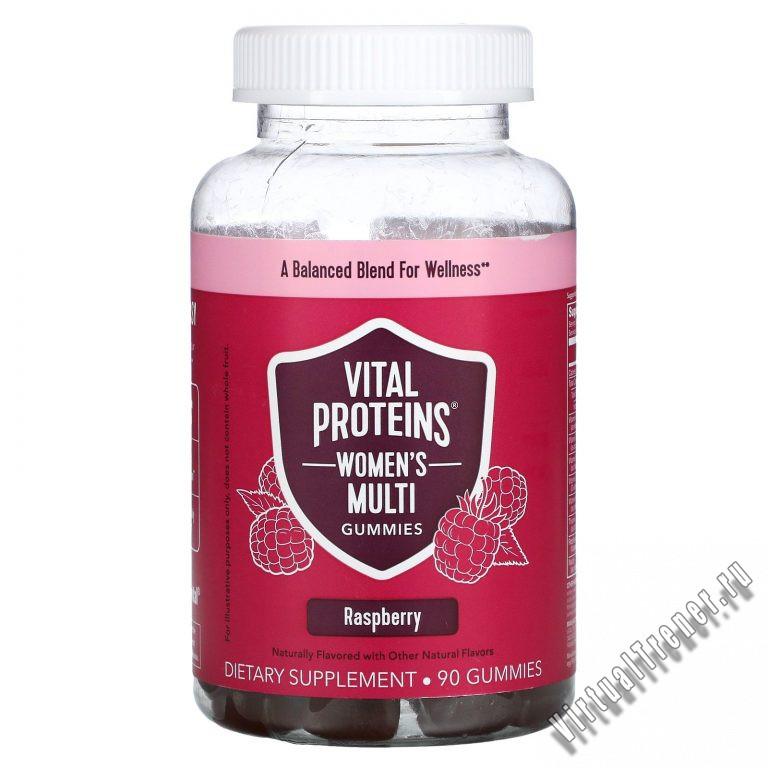 Vital Proteins, Women's Multi Gummies, Raspberry, 90 Gummies