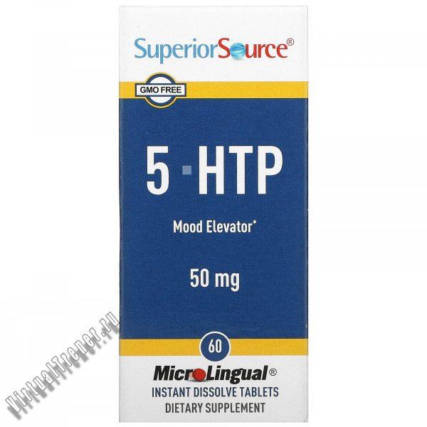 Отзывы о Superior Source, 5-HTP (5-гидрокситриптофан), 50 мг, 60 быстрорастворимых таблеток MicroLingual